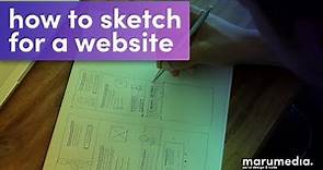 how to sketch for a website