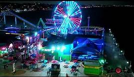 Santa Monica Pier The world-famous Pier Stunning Night Shots Must See 4K Drone Footage 2021