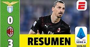 Lazio vs AC Milan RESUMEN de la Serie A | Ibrahimovic vuelve al gol y el Milan se mete en Europa