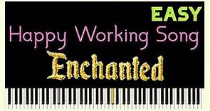 Happy working song | Enchanted | Synthesia Piano Tutorial