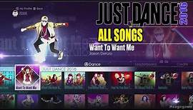 Just Dance 2016 - All Songs , Full Songlist [ HD ]