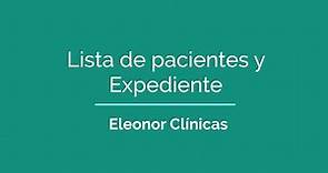 Eleonor Clínicas - Lista de Paciente y Expediente
