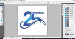 Anniversary Logo Design in Adobe Photoshop Tutorial