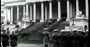 Former U.S. President William Howard Taft's funeral in Washington DC. HD Stock Footage