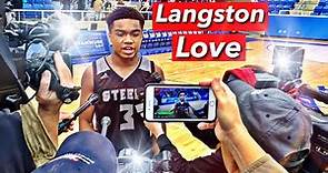 Sophomore Langston Love 2019 Basketball Highlights