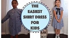 CONVERT MEN SHIRT INTO A DRESS FOR KIDS | Thrift Flip