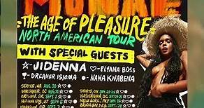 Jidenna, Flyana Boss, Nana Kwabena, Dreamer Isioma are joining us for “The Age of Pleasure” tour.
