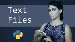 Text Files in Python || Python Tutorial || Learn Python Programming