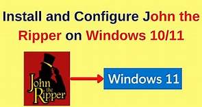 How to download install and configure John the ripper on Windows 10/11 | (2024 Updated)