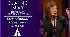 Elaine May receives an Honorary Award at the 12th Governors Awards