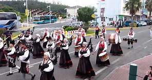 Desfile de gaitas do Festival do mundo celta de Ortigueira 2017