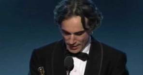 Daniel Day-Lewis winning an Oscar® for "There Will Be Blood"