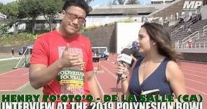 Henry To'oto'o interview at the Polynesian Bowl
