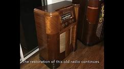 Antique Radio Cabinet Restoration video 2