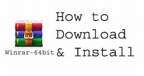 How to Download Winrar 64 bit || Windows 10