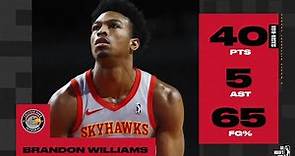 Brandon Williams Erupts for a CAREER-HIGH 40 PTS in Season Finale vs. Squadron
