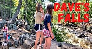 Exploring Dave's Falls In Amberg, Wisconsin