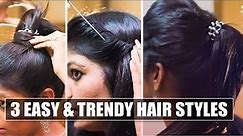 3 Simple and Trendy hairstyles to work & casual outing | Say Swag