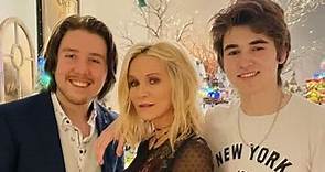 Russell Crowe's ex-wife Danielle Spencer posts a photo of their sons Charles and Tennyson