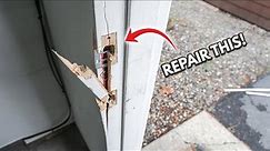 How To Replace And Repair Broken Door Jamb Kicked In Or Damaged | DIY Step By Step Tutorial Easy FIX