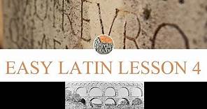 Easy Latin Lesson #4 | Learn Latin Fast with Easy Lessons | Latin Lessons for Beginners | Latin 101