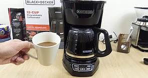 Black and Decker 12 Cup Coffee Maker - Clock, Timer, How to Use