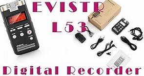 Digital Recorder Evistr L53 - Recensione e Guida all'uso