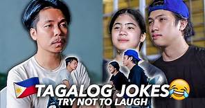 TAGALOG JOKES With EMPOY (Try Not To Laugh!!) | Ranz and Niana