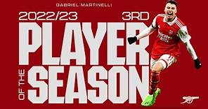 Arsenal 2022/23 men's Player of the season | Third place: Gabriel Martinelli