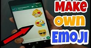 How To Make/Create Custom EMOJI For Whatsapp and Other Social Media || Own Emoji || Tech Cookies