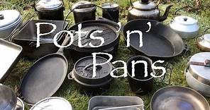 Pots, Pans and Kettles. My Cook Kit for Bushcraft, Wild Camping and Canoe Trips.