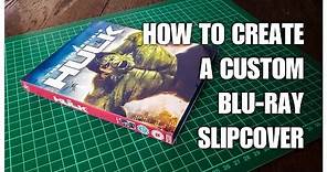 How to Create and Print a Custom Blu-ray Slipcover Tutorial [IN-DEPTH] FREE TEMPLATE