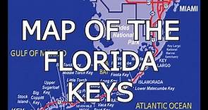 MAP OF THE FLORIDA KEYS