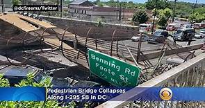 WATCH: DC Pedestrian Bridge Collapses Along I-295 SB
