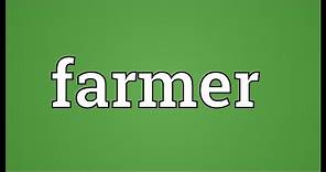 Farmer Meaning
