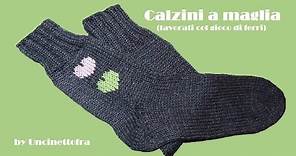 come fare i calzini a maglia (how to knit socks) parte 1/2