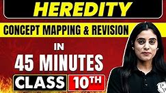 HEREDITY in 45 Minutes | Science Chapter 9 |Class 10th CBSE Borad