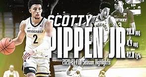 Scotty Pippen Jr Vandy 2020-21 Full Season Highlights | 20.8 PPG 4.9 APG 42.8 FG%, 1st Team All-SEC