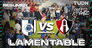 Resumen | Querétaro vs Atlas | Grita México C22 - J9 | TUDN