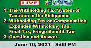 The Withholding Tax System of Taxation in the Philippines, Withholding Tax on Compensation, Expanded