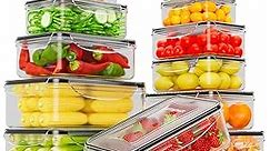 Winproper 36 PCS Food Storage Containers with Lids Airtight (18 Freezer Containers with 18 Lids) - Leakproof Plastic Meal Prep Containers for Pantry, Kitchen Storage and Organization with Labels & Pen