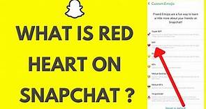 Snapchat Read Heart Emoji: What is Red Heart on Snapchat?