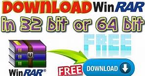 WinRar Free Download for windows 10 in 64 bit or 32 bit Latest Version and Learn to Extract ZIP FILE