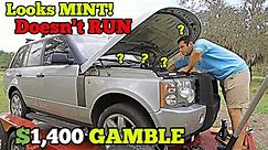 I Bought a $1,400 RANGE ROVER at Auction with MYSTERY Mechanical Damage SIGHT UNSEEN!