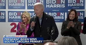 Joe Biden wins Democratic presidential primary in South Carolina