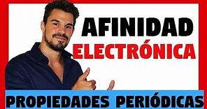 AFINIDAD ELECTRÓNICA ✅ Ejemplos y Ejercicios resueltos 👉 PROPIEDADES PERIÓDICAS Oakademia