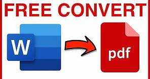 How to Convert Word to PDF Free? - Free Word to PDF Converter
