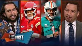 Chiefs vs. Dolphins: Tua v. Mahomes, Tyreek returns, Pats hire Jerod Mayo | NFL | FIRST THINGS FIRST