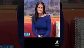 Kirsty Gallacher Pokies in Tight Blue Dress - GMTV Old Footage