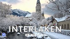 瑞士因特拉肯🇨🇭童话般的冬季仙境 | 4K HDR 60fps